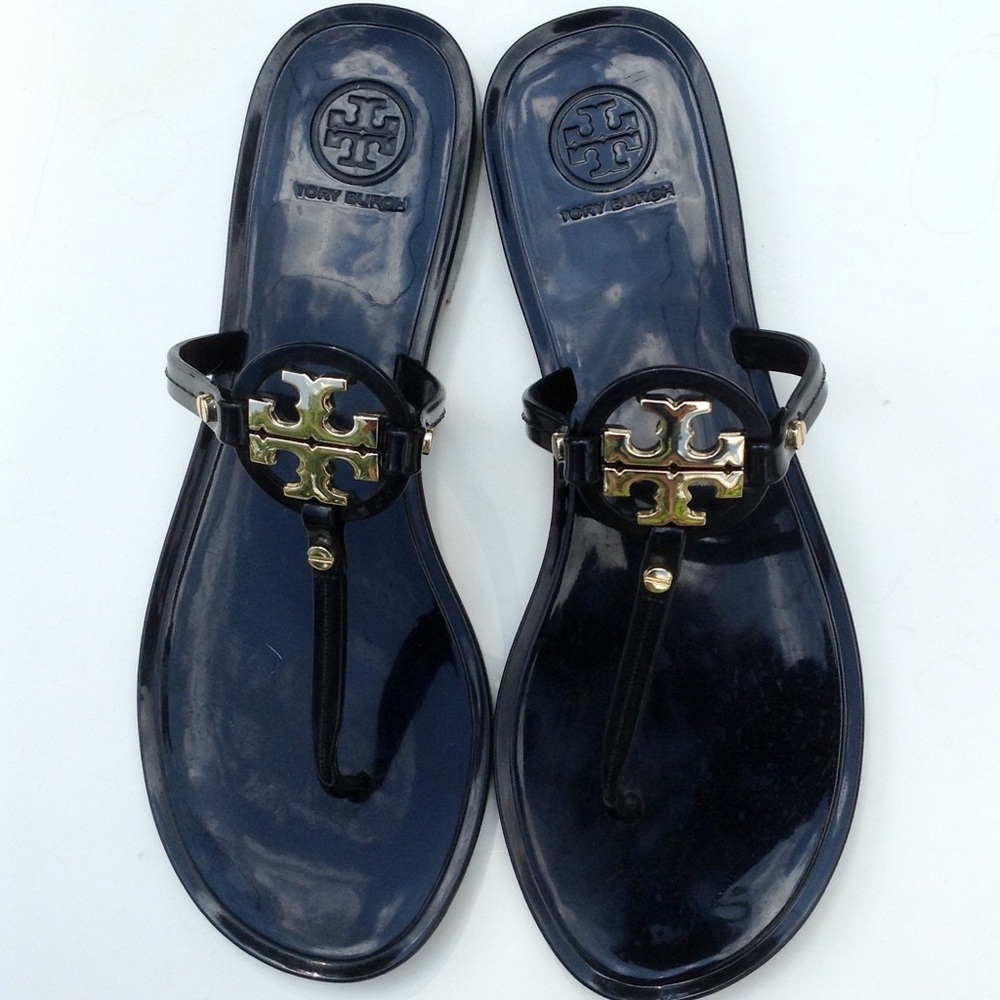 Tory Burch Mini Miller Sz 7 Thong Jelly Sandals